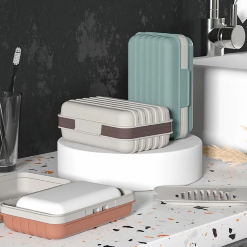 Plastic Soap Dish with Lid for - Home Essentials Bathroom Storage recension och pris