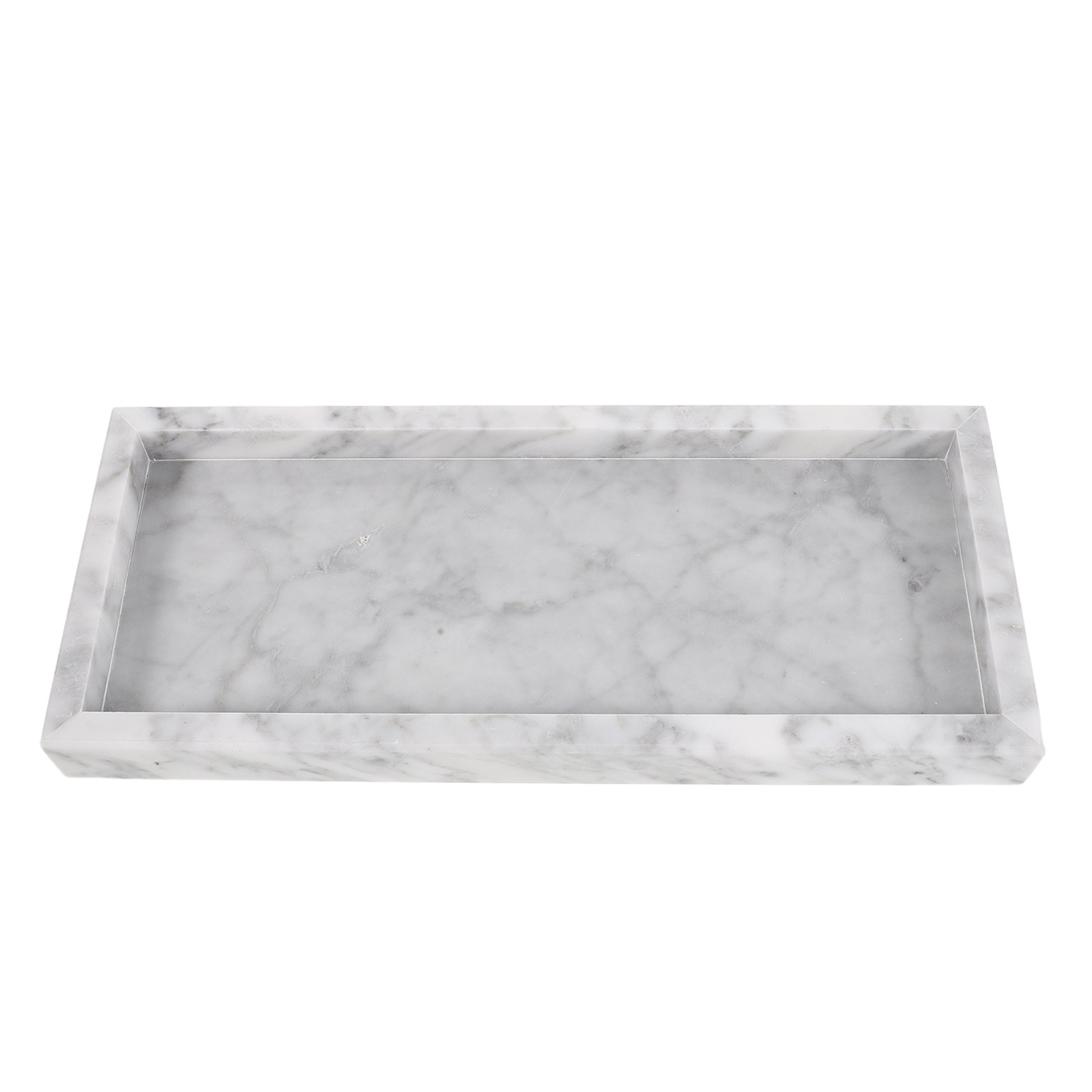 12x5 Rectangle Marble Tray Van - Home Bathroom Organizer recension och pris