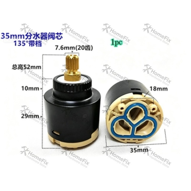 1Pcs Ceramic Valve Core 28mm 3 - Basin Mixer Tap recension och pris