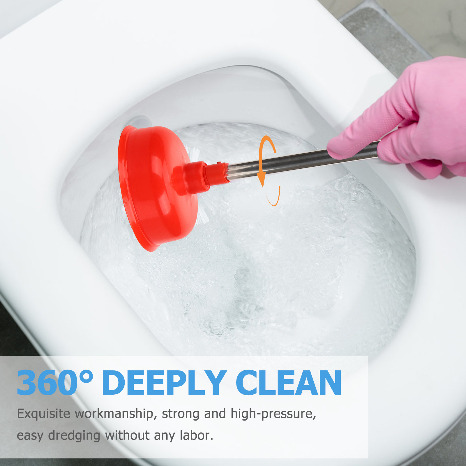 Heavy Duty Long Handle Toilet  - Plunger Toilet recension och pris