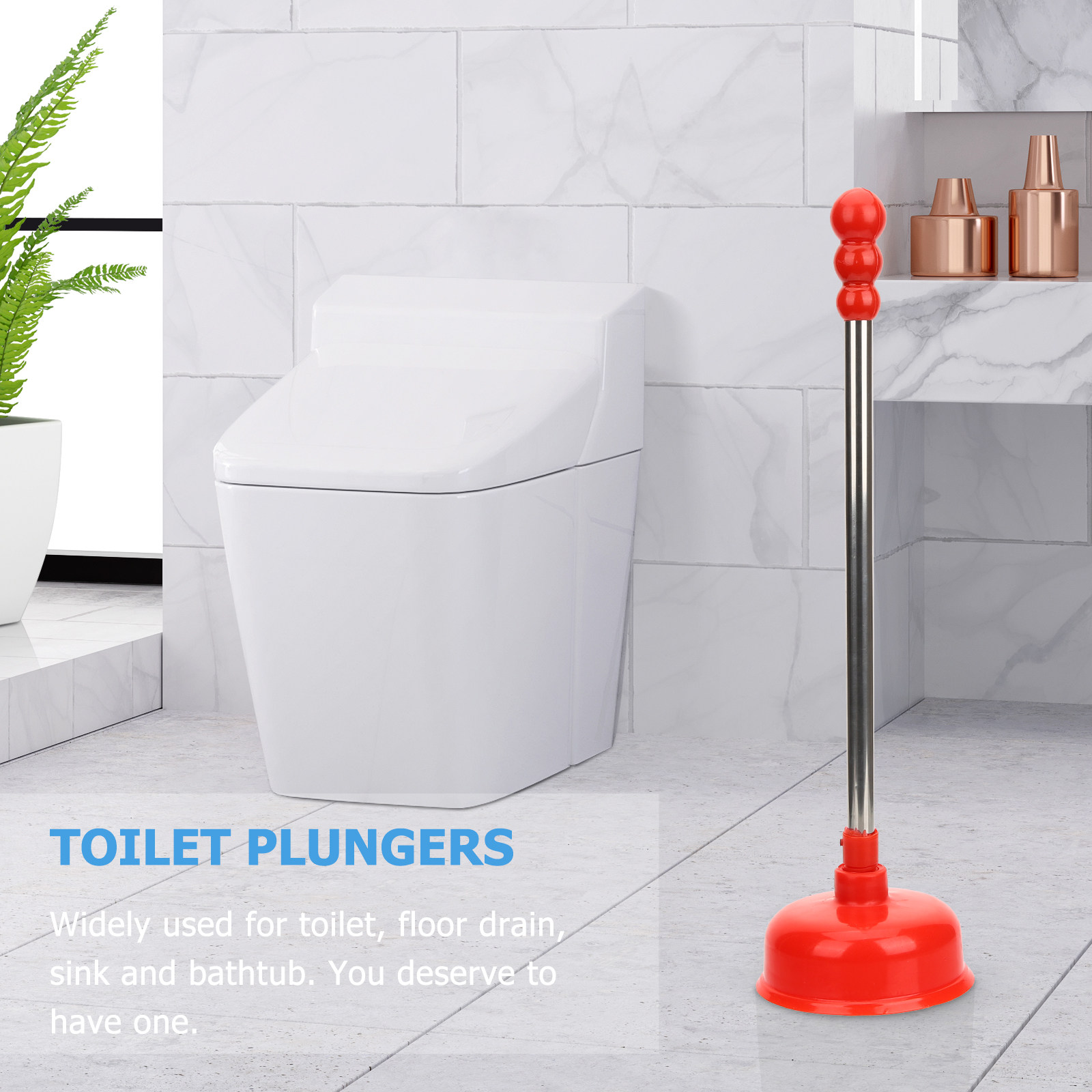 Heavy Duty Long Handle Toilet  - Plunger Toilet recension och pris