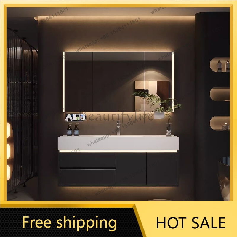 YJ Luxury Drawers Cupboard Pap - Home Bathroom Vanity Combo recension och pris