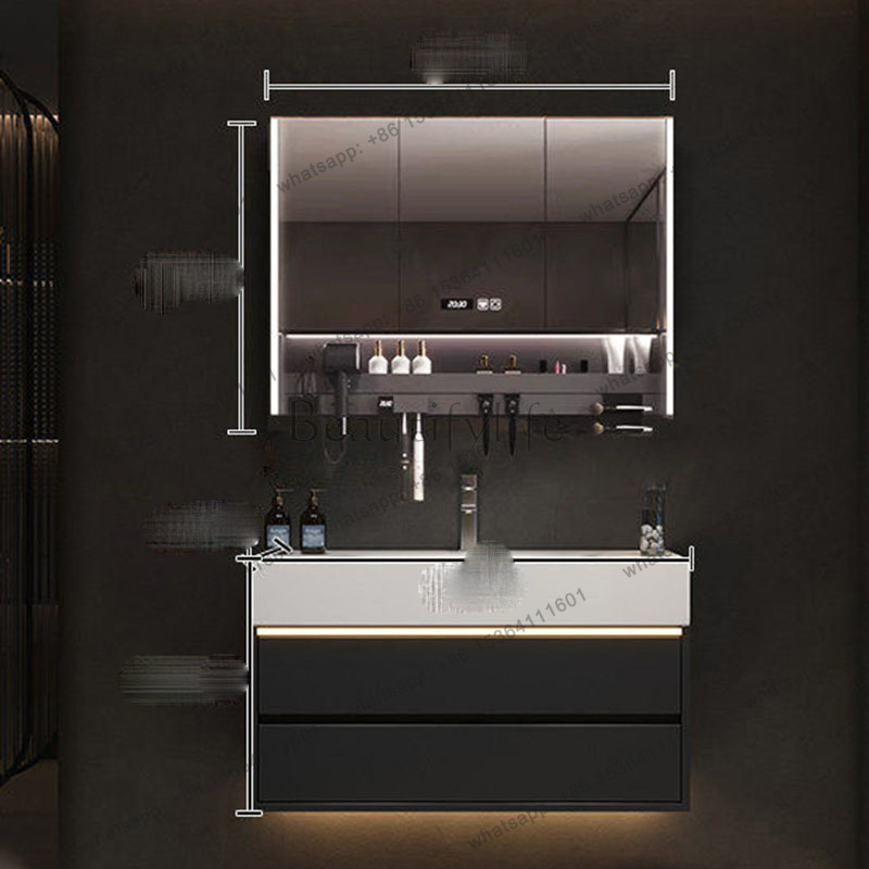 YJ Luxury Drawers Cupboard Pap - Home Bathroom Vanity Combo recension och pris